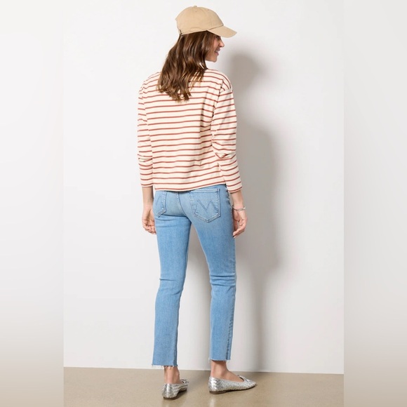 MOTHER The‎ Mid Rise Dazzler Ankle Fray Sz 25 - Picture 16 of 16